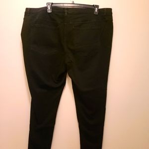 Lane Bryant plus size super stretch skinny jeans Black